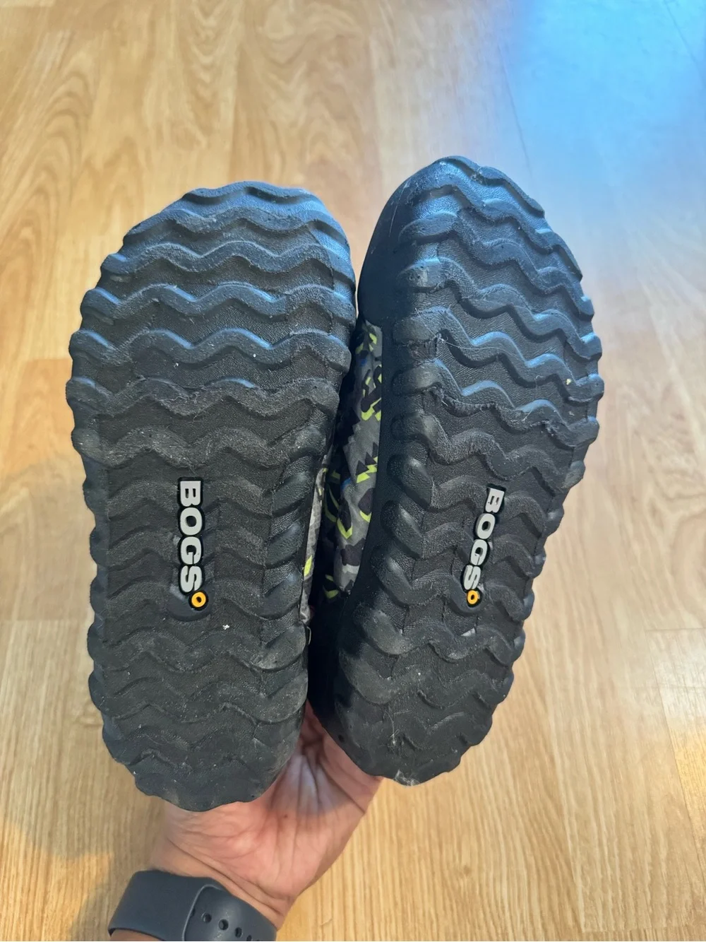 BOGS Boots Kids Gray & Lime Winter Boots